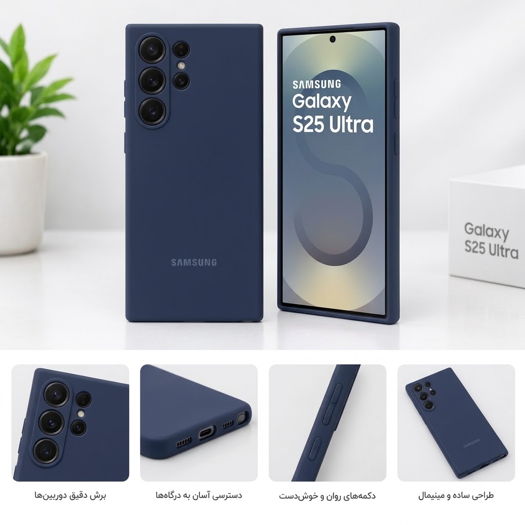 قاب سیلیکونی Galaxy S25 اورجینال پاک کنی